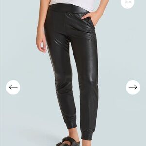 Evereve Faux Leather Joggers. Size 25